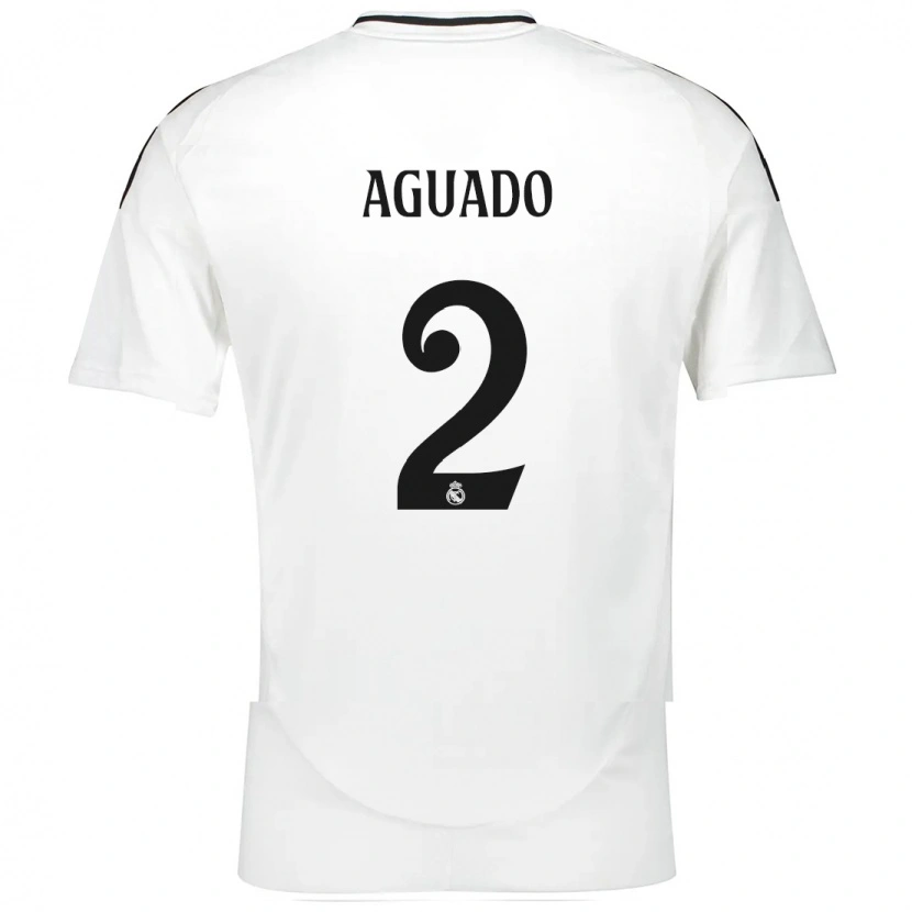 Danxen Kinderen Lorenzo Aguado #2 Wit Thuisshirt Thuistenue 2024/25 T-Shirt