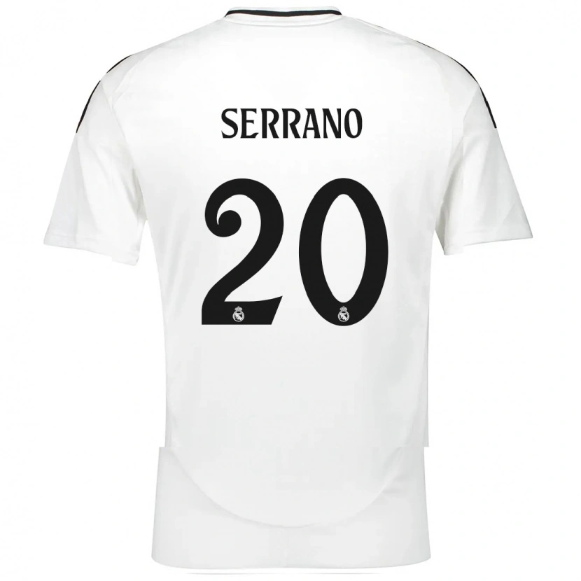 Danxen Kinderen Manu Serrano #20 Wit Thuisshirt Thuistenue 2024/25 T-Shirt