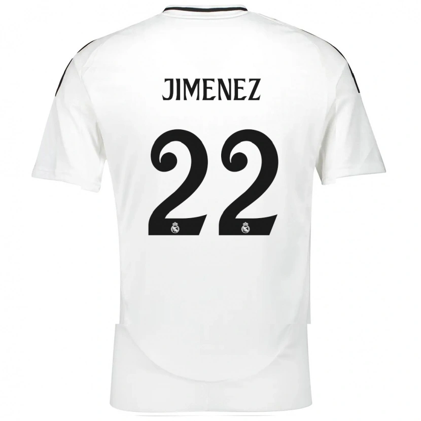 Danxen Kinderen David Jiménez #22 Wit Thuisshirt Thuistenue 2024/25 T-Shirt