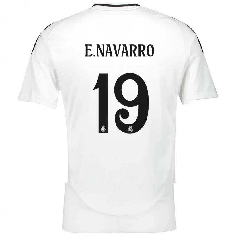 Danxen Kinderen Eva Navarro #19 Wit Thuisshirt Thuistenue 2024/25 T-Shirt