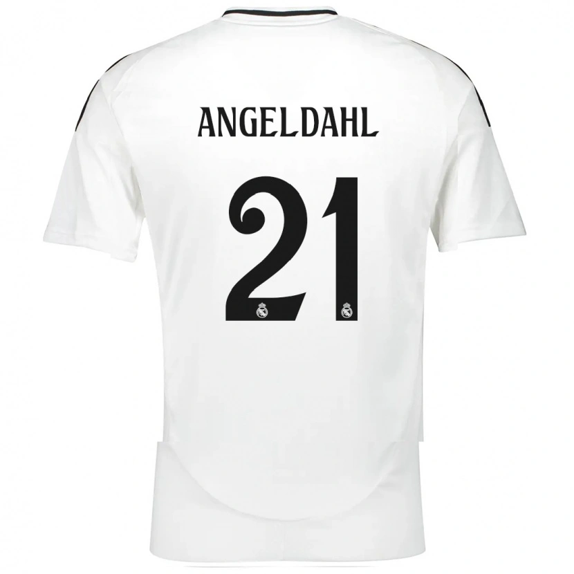 Danxen Kinderen Filippa Angeldahl #21 Wit Thuisshirt Thuistenue 2024/25 T-Shirt