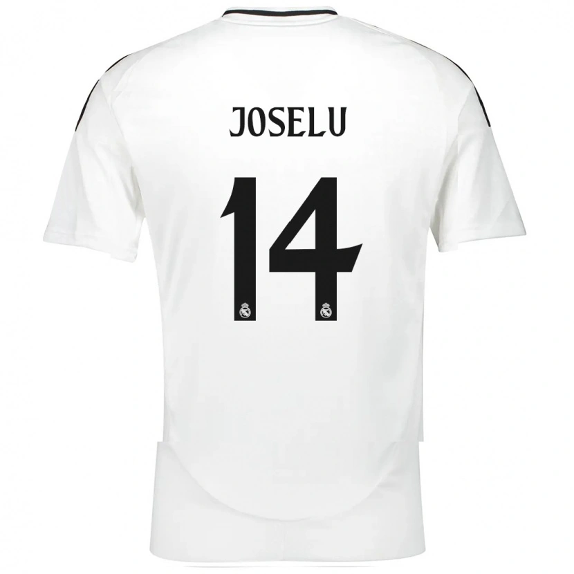 Danxen Kinderen Joselu #14 Wit Thuisshirt Thuistenue 2024/25 T-Shirt
