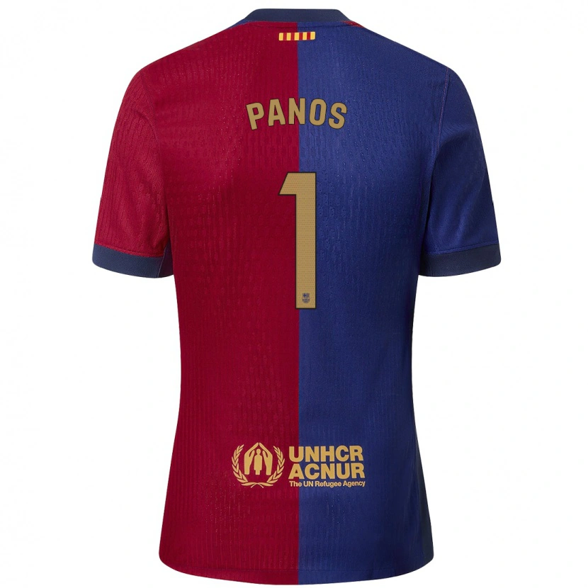 Danxen Kinderen Sandra Panos #1 Blauw Rood Thuisshirt Thuistenue 2024/25 T-Shirt
