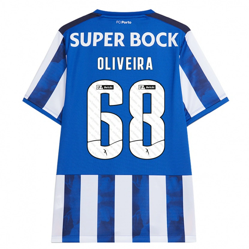 Danxen Kinderen André Oliveira #68 Blauw Wit Thuisshirt Thuistenue 2024/25 T-Shirt