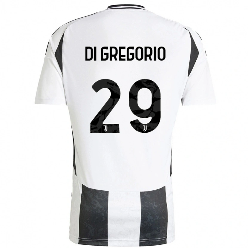 Danxen Kinderen Michele Di Gregorio #29 Wit Zwart Thuisshirt Thuistenue 2024/25 T-Shirt