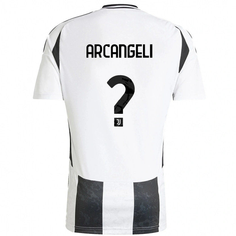 Danxen Kinderen Nicole Arcangeli #0 Wit Zwart Thuisshirt Thuistenue 2024/25 T-Shirt