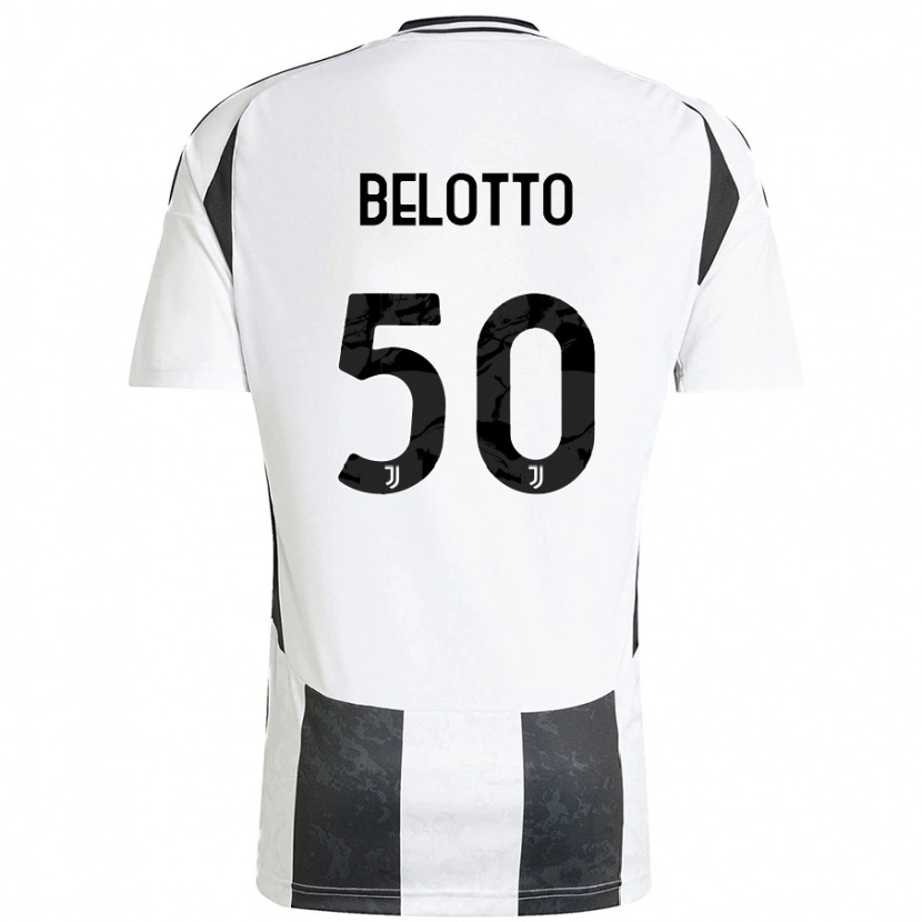 Danxen Kinderen Soledad Belotto #50 Wit Zwart Thuisshirt Thuistenue 2024/25 T-Shirt