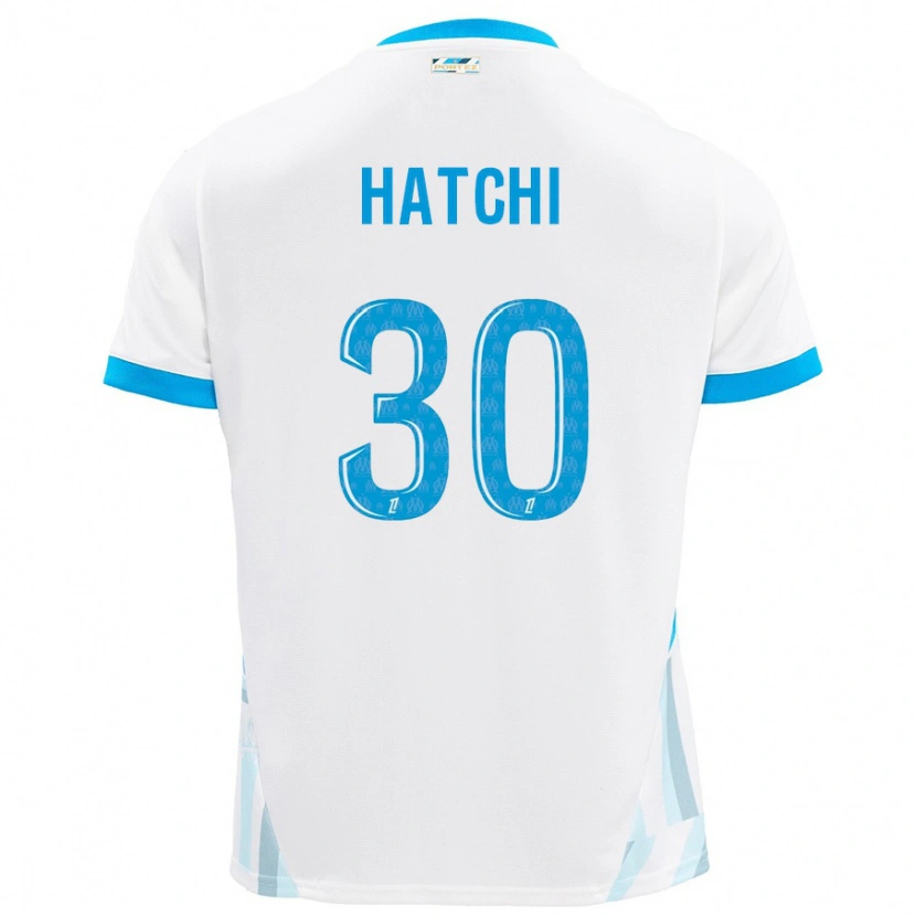 Danxen Kinderen Anaïs Hatchi #30 Wit Hemelsblauw Thuisshirt Thuistenue 2024/25 T-Shirt