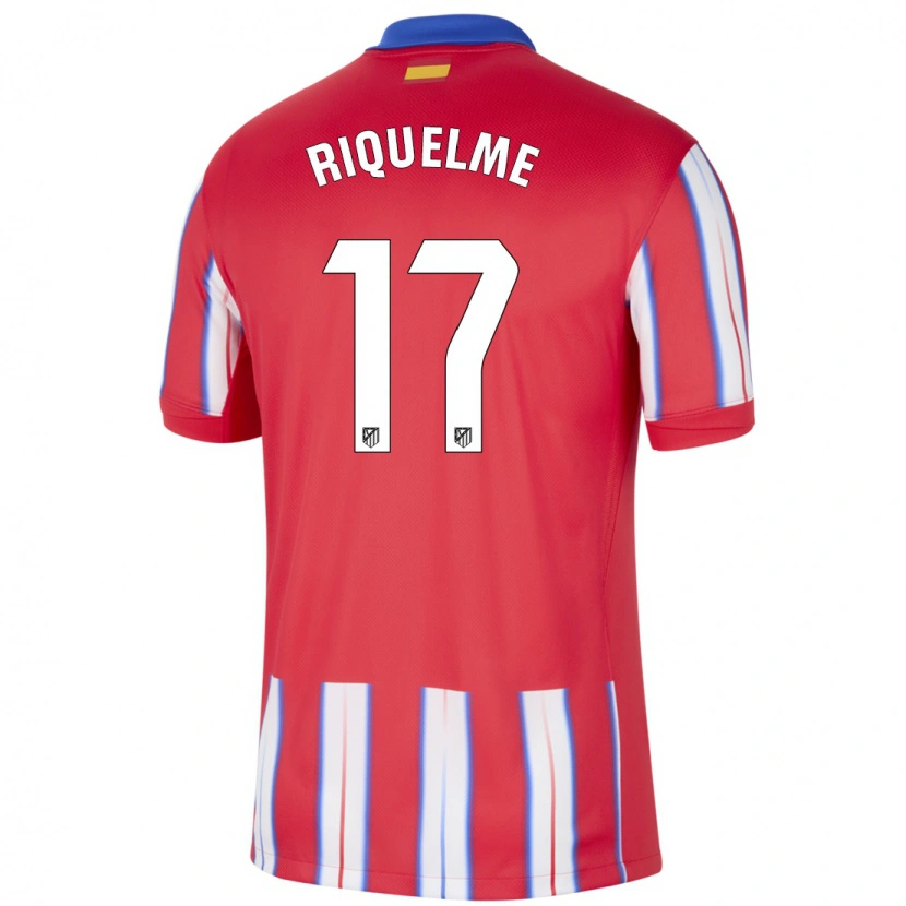 Danxen Kinderen Rodrigo Riquelme #17 Rood Wit Blauw Thuisshirt Thuistenue 2024/25 T-Shirt