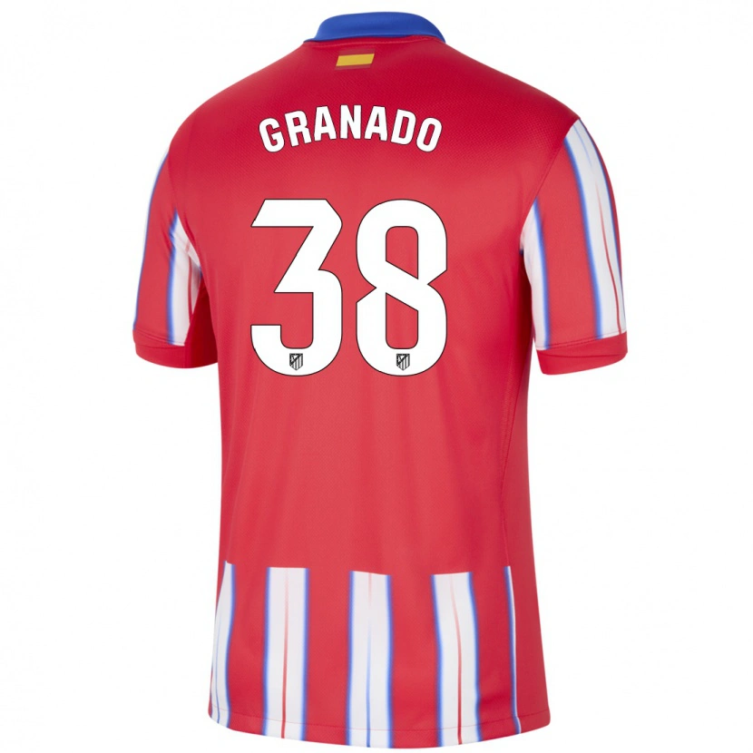 Danxen Kinderen Adrian Granado #38 Rood Wit Blauw Thuisshirt Thuistenue 2024/25 T-Shirt