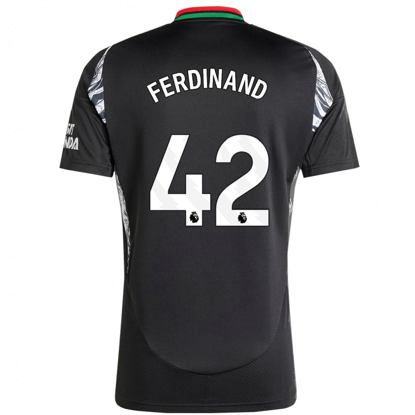 Danxen Kinderen Seb Ferdinand #42 Zwart Uitshirt Uittenue 2024/25 T-Shirt