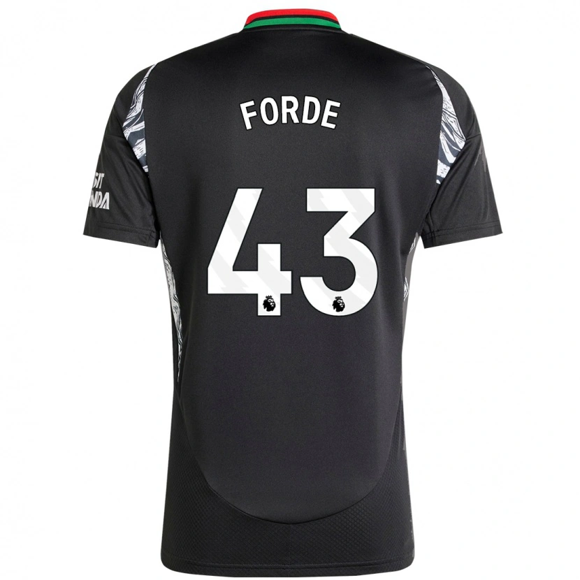 Danxen Kinderen Romari Forde #43 Zwart Uitshirt Uittenue 2024/25 T-Shirt