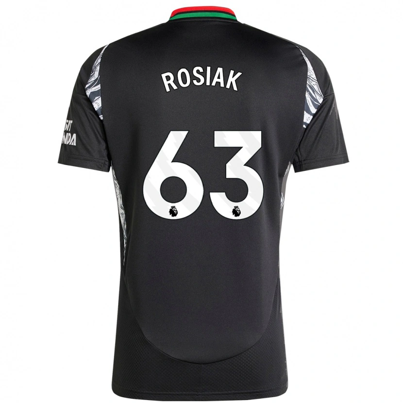 Danxen Kinderen Michal Rosiak #63 Zwart Uitshirt Uittenue 2024/25 T-Shirt