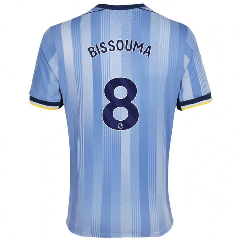 Danxen Kinderen Yves Bissouma #8 Lichtblauw Uitshirt Uittenue 2024/25 T-Shirt