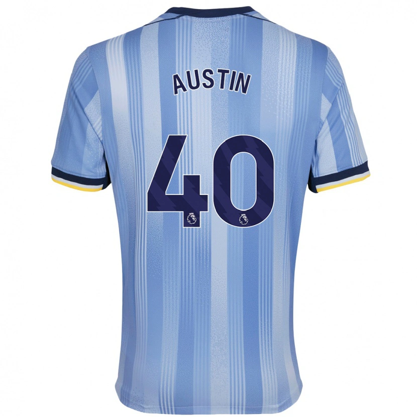 Danxen Kinderen Brandon Austin #40 Lichtblauw Uitshirt Uittenue 2024/25 T-Shirt