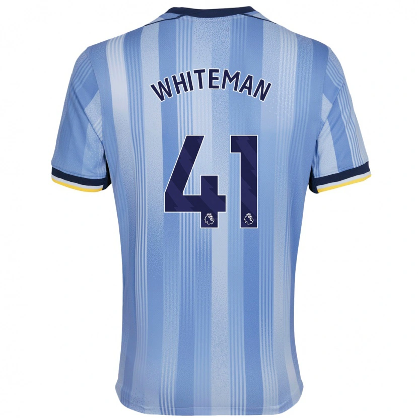 Danxen Kinderen Alfie Whiteman #41 Lichtblauw Uitshirt Uittenue 2024/25 T-Shirt
