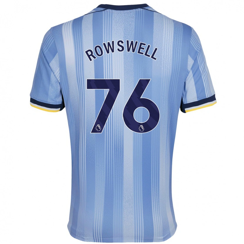 Danxen Kinderen James Rowswell #76 Lichtblauw Uitshirt Uittenue 2024/25 T-Shirt