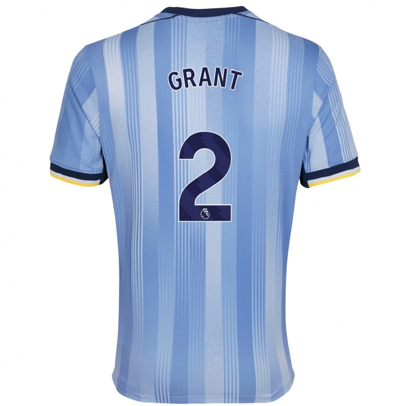 Danxen Kinderen Charlotte Grant #2 Lichtblauw Uitshirt Uittenue 2024/25 T-Shirt