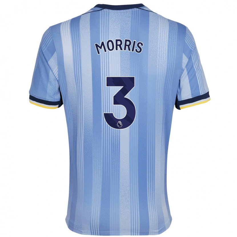 Danxen Kinderen Ella Morris #3 Lichtblauw Uitshirt Uittenue 2024/25 T-Shirt
