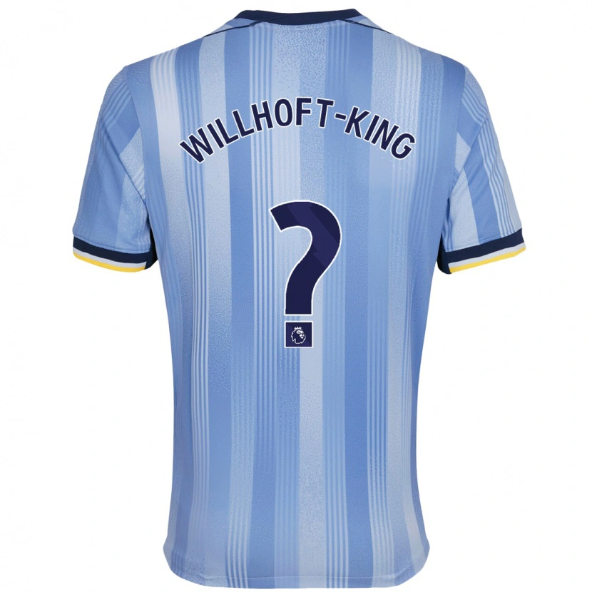Danxen Kinderen Han Willhoft-King #0 Lichtblauw Uitshirt Uittenue 2024/25 T-Shirt