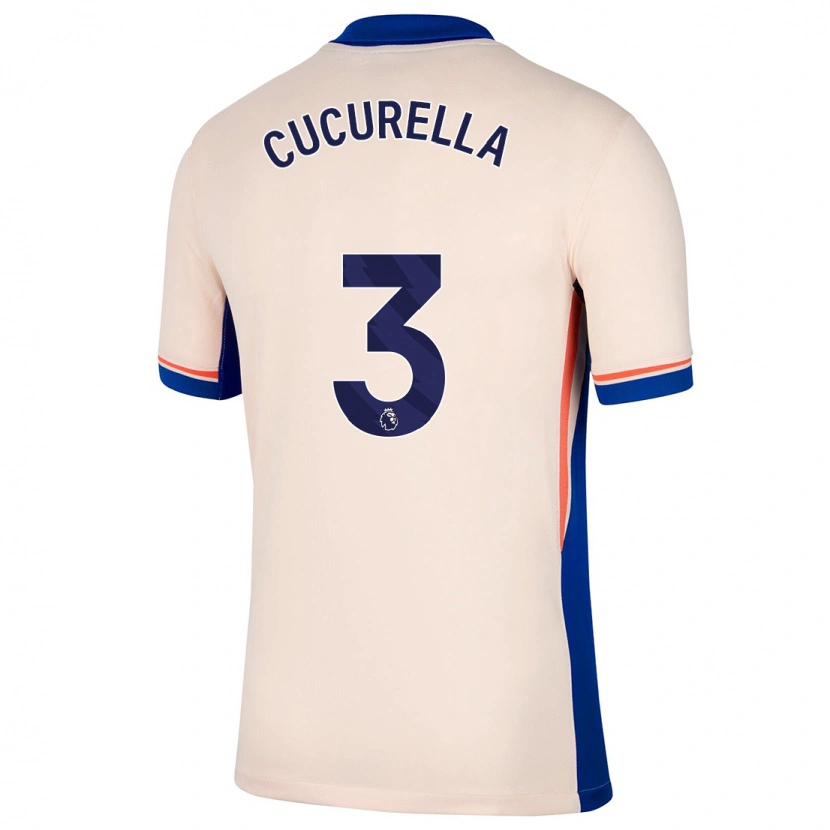 Danxen Kinderen Marc Cucurella #3 Lichtbeige Uitshirt Uittenue 2024/25 T-Shirt