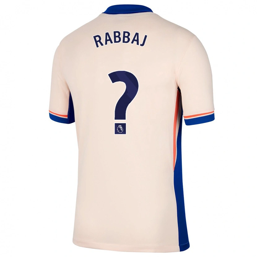 Danxen Kinderen Ibrahim Rabbaj #0 Lichtbeige Uitshirt Uittenue 2024/25 T-Shirt