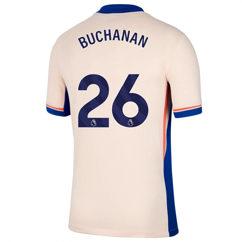 Danxen Kinderen Kadeisha Buchanan #26 Lichtbeige Uitshirt Uittenue 2024/25 T-Shirt