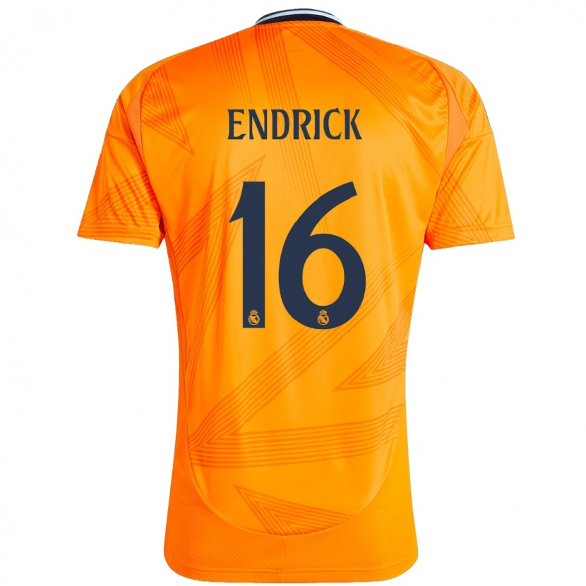Danxen Kinderen Endrick #16 Oranje Uitshirt Uittenue 2024/25 T-Shirt
