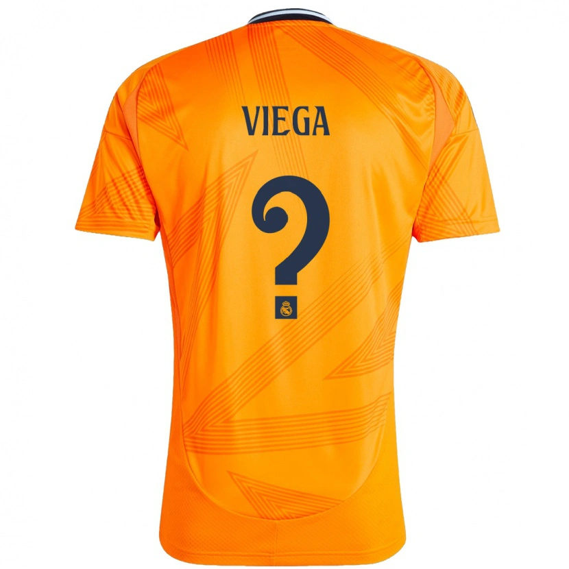 Danxen Kinderen Marcos Viega #0 Oranje Uitshirt Uittenue 2024/25 T-Shirt