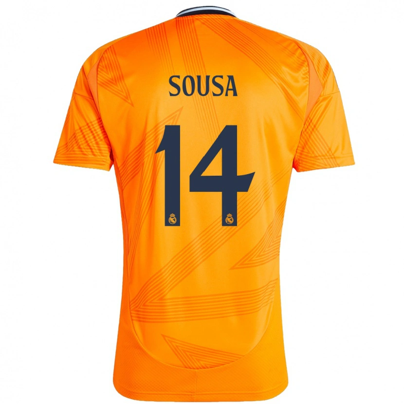 Danxen Kinderen Kathellen Sousa #14 Oranje Uitshirt Uittenue 2024/25 T-Shirt