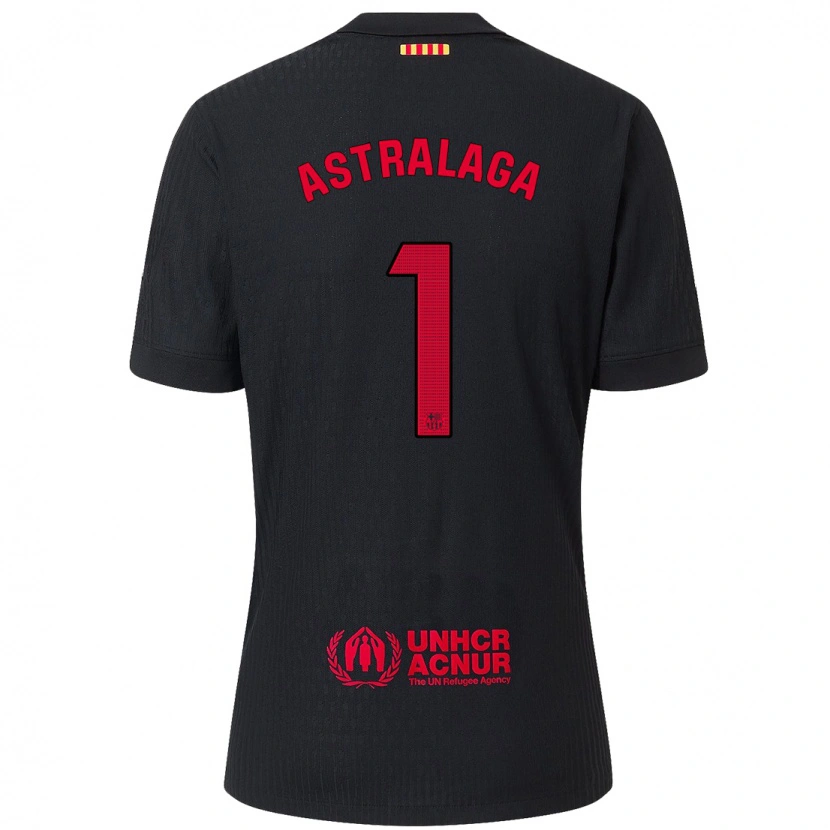 Danxen Kinderen Ander Astralaga #1 Zwart Rood Uitshirt Uittenue 2024/25 T-Shirt