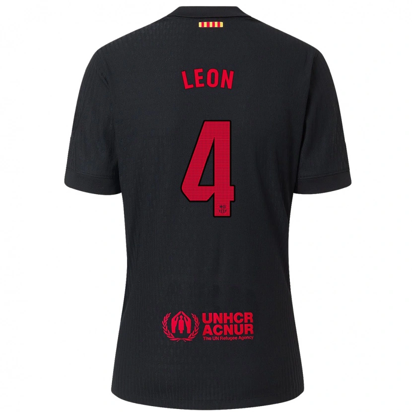 Danxen Kinderen Mapi León #4 Zwart Rood Uitshirt Uittenue 2024/25 T-Shirt