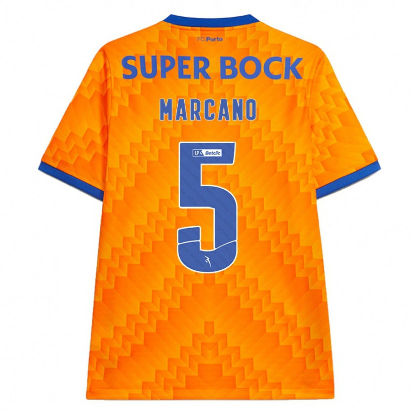 Danxen Kinderen Iván Marcano #5 Oranje Uitshirt Uittenue 2024/25 T-Shirt