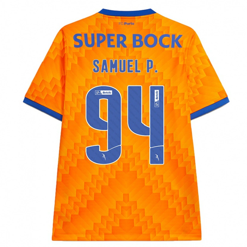 Danxen Kinderen Samuel Portugal #94 Oranje Uitshirt Uittenue 2024/25 T-Shirt