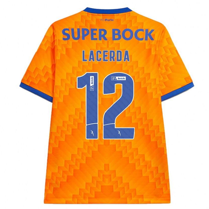 Danxen Kinderen Lacerda #12 Oranje Uitshirt Uittenue 2024/25 T-Shirt