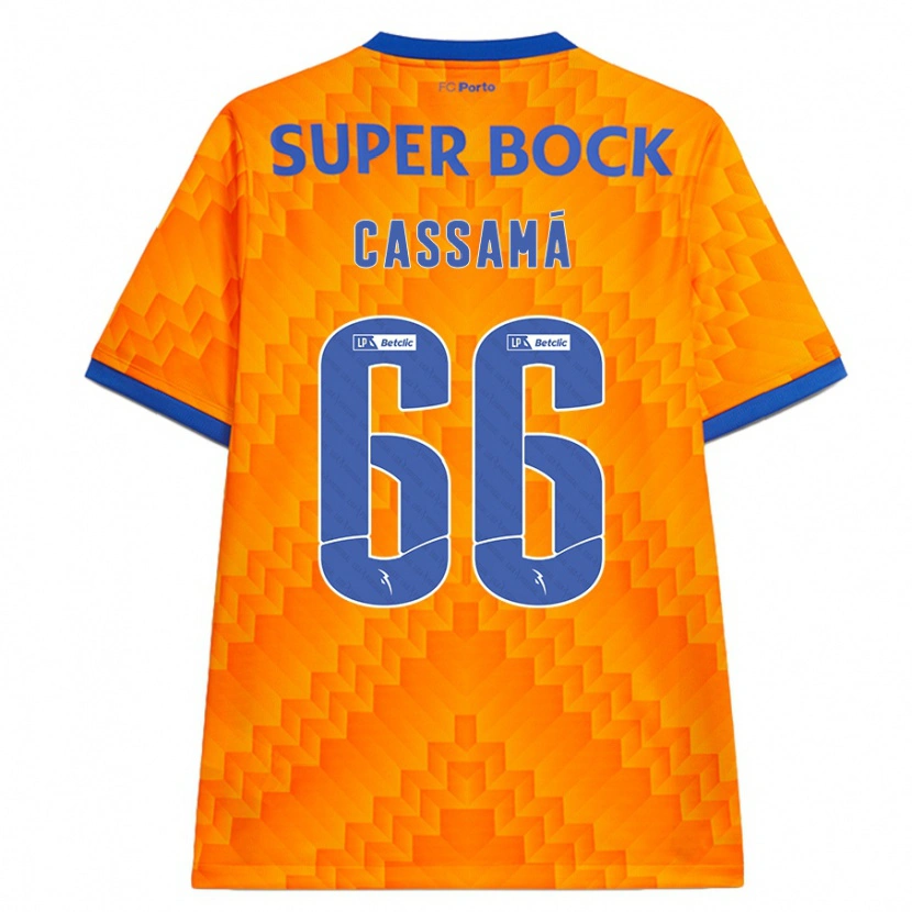 Danxen Kinderen Adramane Cassamá #66 Oranje Uitshirt Uittenue 2024/25 T-Shirt