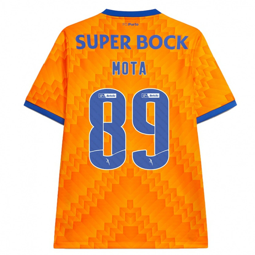 Danxen Kinderen Luís Mota #89 Oranje Uitshirt Uittenue 2024/25 T-Shirt