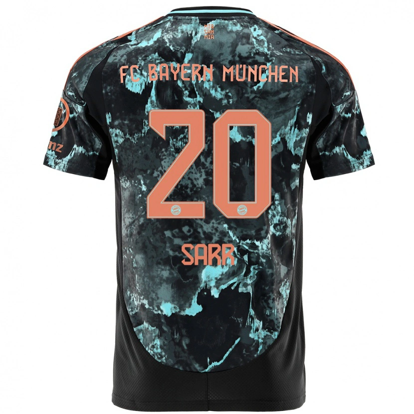Danxen Kinderen Bouna Sarr #20 Zwart Uitshirt Uittenue 2024/25 T-Shirt