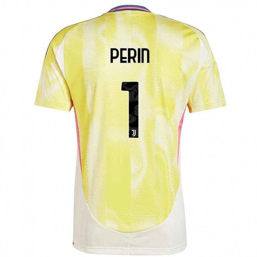 Danxen Kinderen Mattia Perin #1 Zonnig Geel Uitshirt Uittenue 2024/25 T-Shirt