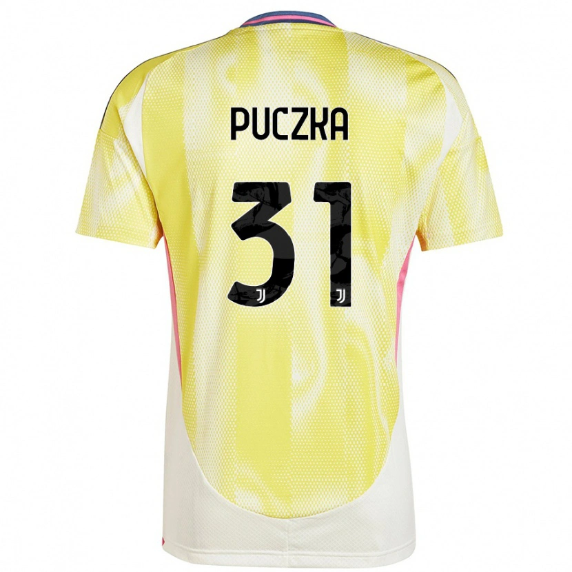 Danxen Kinderen David Puczka #31 Zonnig Geel Uitshirt Uittenue 2024/25 T-Shirt