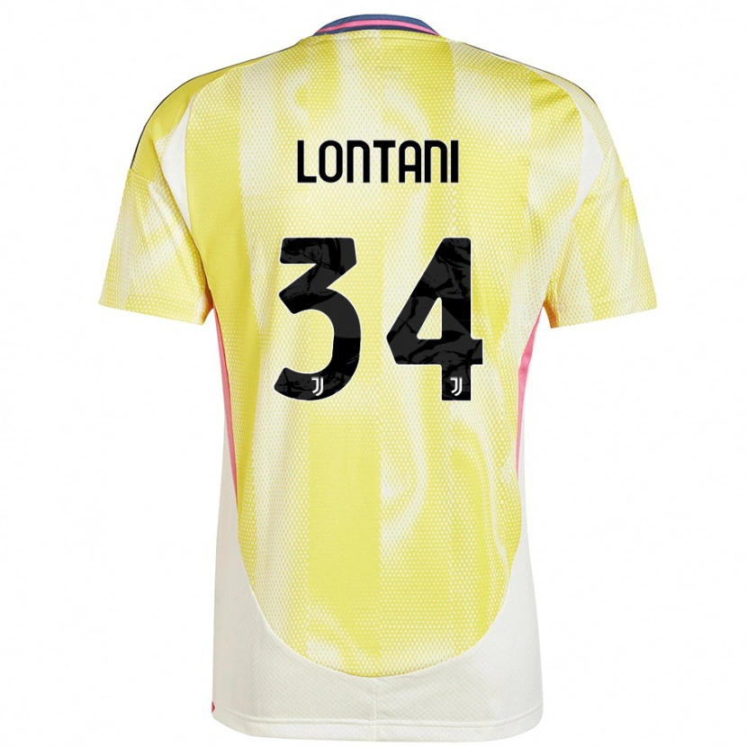 Danxen Kinderen Matteo Lontani #34 Zonnig Geel Uitshirt Uittenue 2024/25 T-Shirt