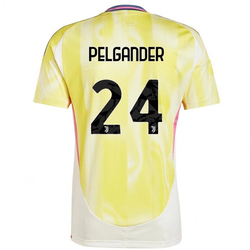 Danxen Kinderen Elsa Pelgander #24 Zonnig Geel Uitshirt Uittenue 2024/25 T-Shirt