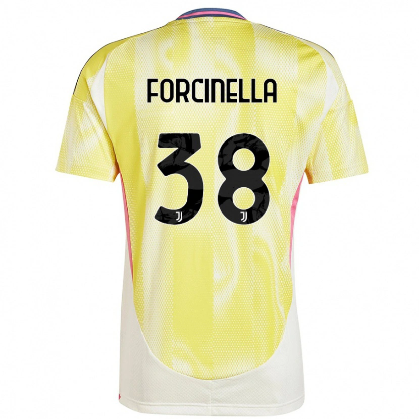 Danxen Kinderen Camilla Forcinella #38 Zonnig Geel Uitshirt Uittenue 2024/25 T-Shirt
