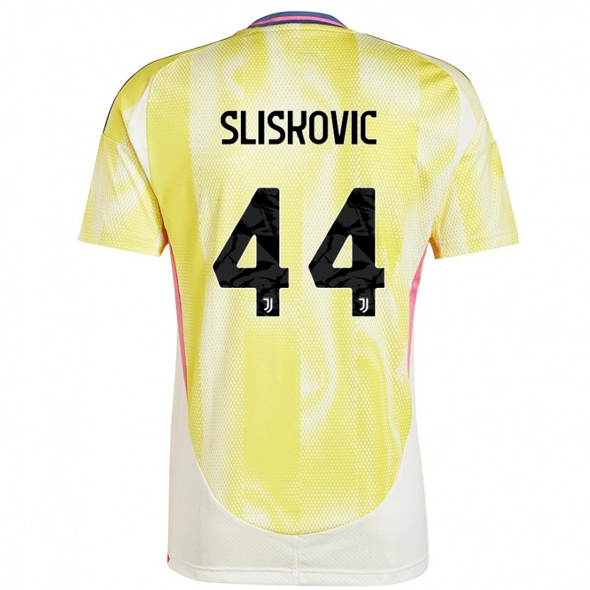 Danxen Kinderen Gloria Slišković #44 Zonnig Geel Uitshirt Uittenue 2024/25 T-Shirt