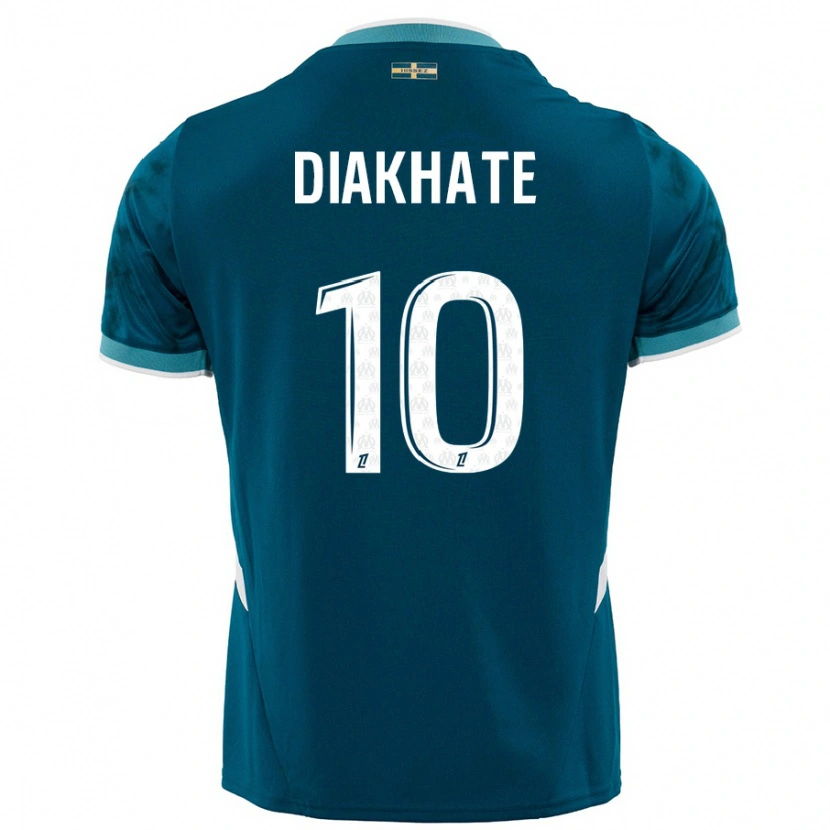Danxen Kinderen Ndeye Awa Diakhaté #10 Turkoois Blauw Uitshirt Uittenue 2024/25 T-Shirt