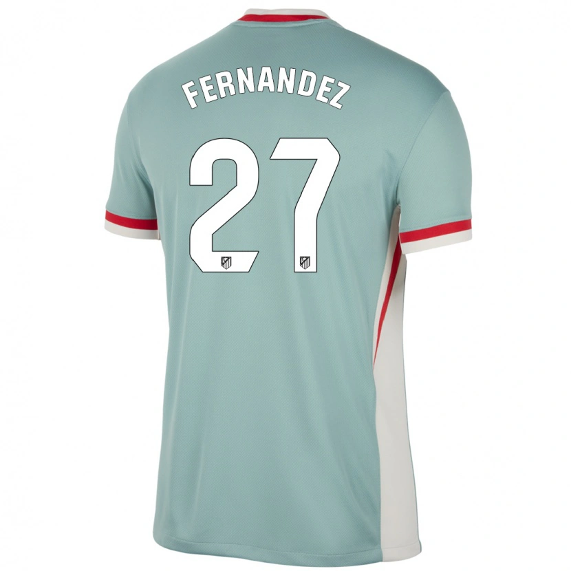 Danxen Kinderen Alexia Fernández #27 Lichtbeige Blauw Uitshirt Uittenue 2024/25 T-Shirt