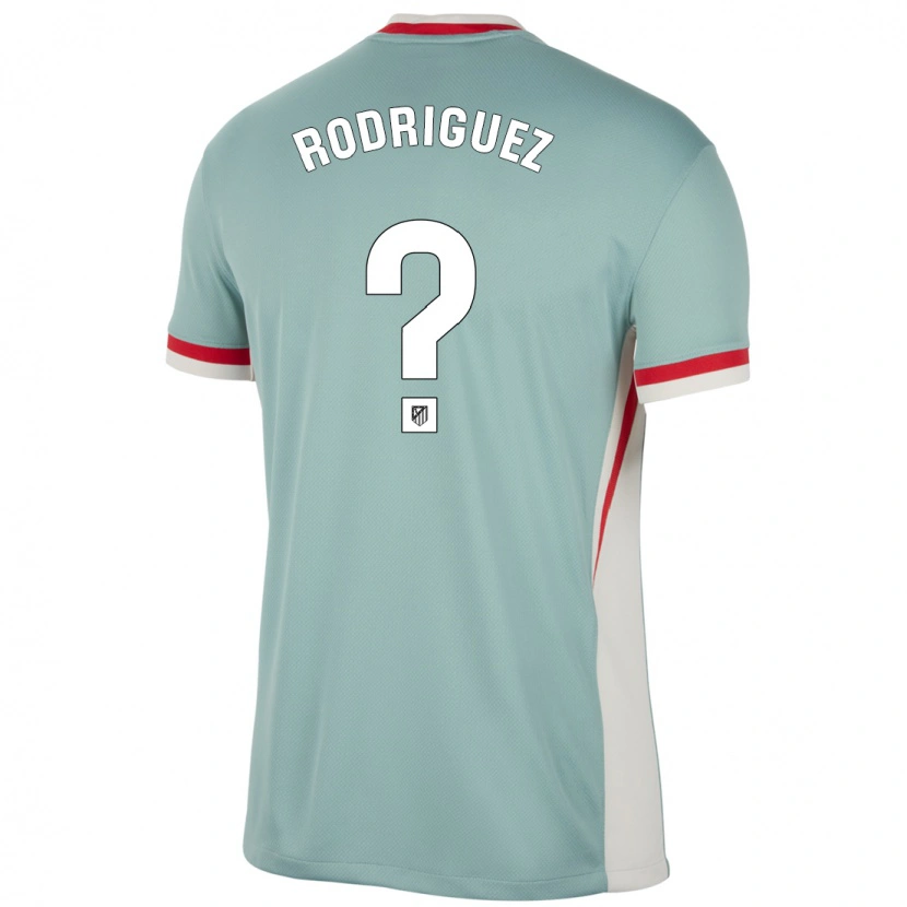 Danxen Kinderen Adrian Rodriguez #0 Lichtbeige Blauw Uitshirt Uittenue 2024/25 T-Shirt