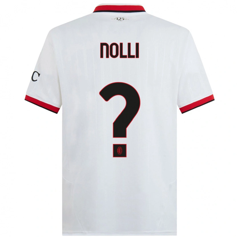 Danxen Kinderen Luca Nolli #0 Wit Zwart Rood Uitshirt Uittenue 2024/25 T-Shirt