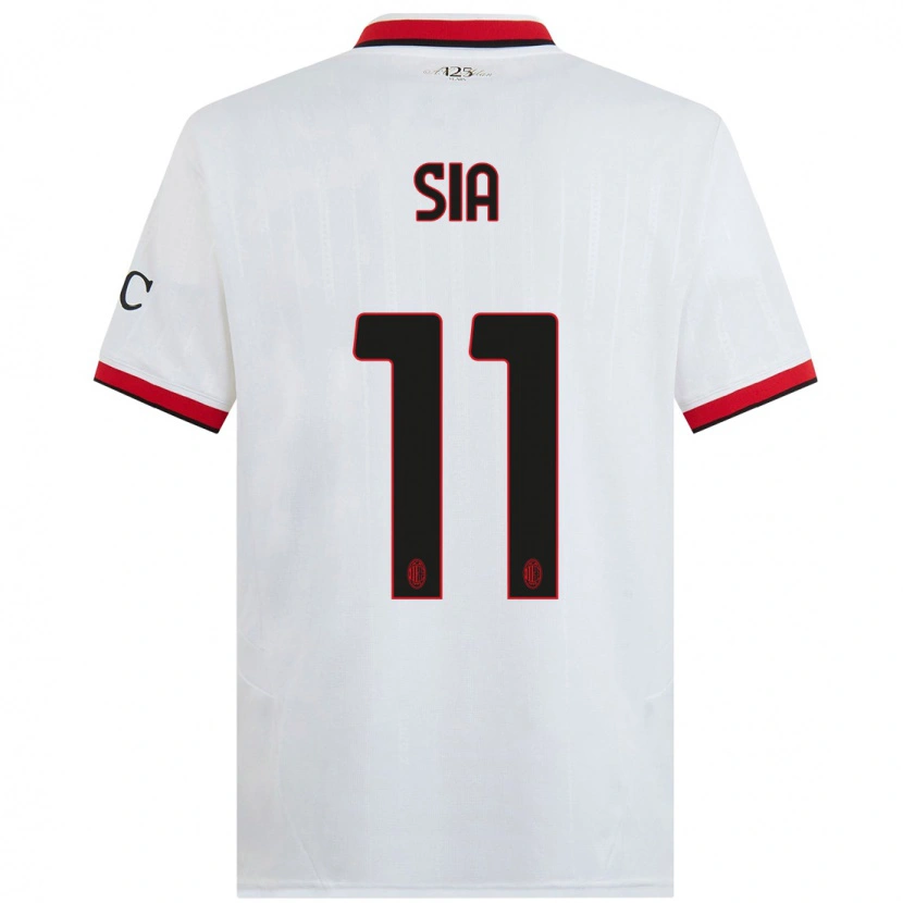 Danxen Kinderen Diego Sia #11 Wit Zwart Rood Uitshirt Uittenue 2024/25 T-Shirt