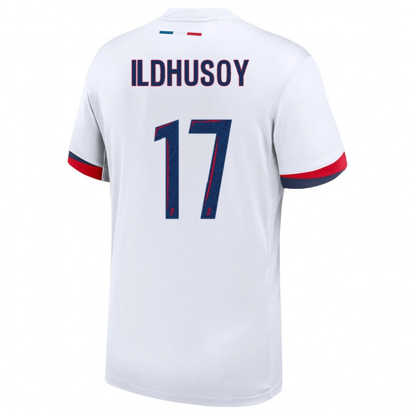 Danxen Kinderen Celin Bizet Ildhusoy #17 Wit Blauw Rood Uitshirt Uittenue 2024/25 T-Shirt